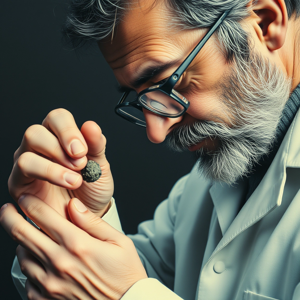 A researcher examines fossil evidence that conflicts with existing scientific understanding.